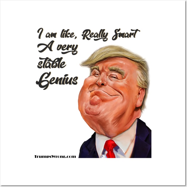 I am really smart Trump Wall Art by Trumpswrong